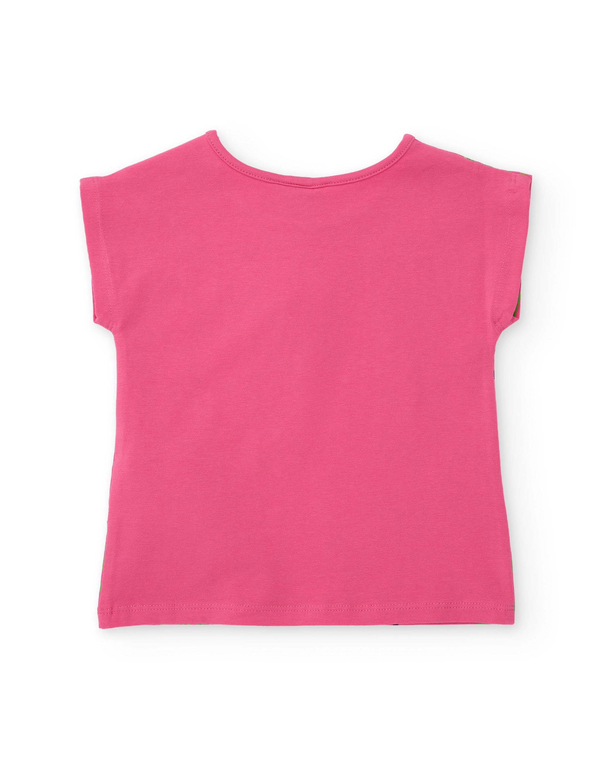 TucTuc Magliette T-Shirt Bambina Rosa Jersey Stampa Marina