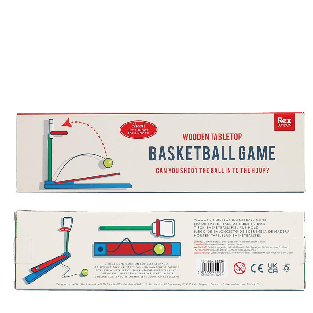 Rex London Gioco Basket da Tavolo Retrò Senza Batterie
