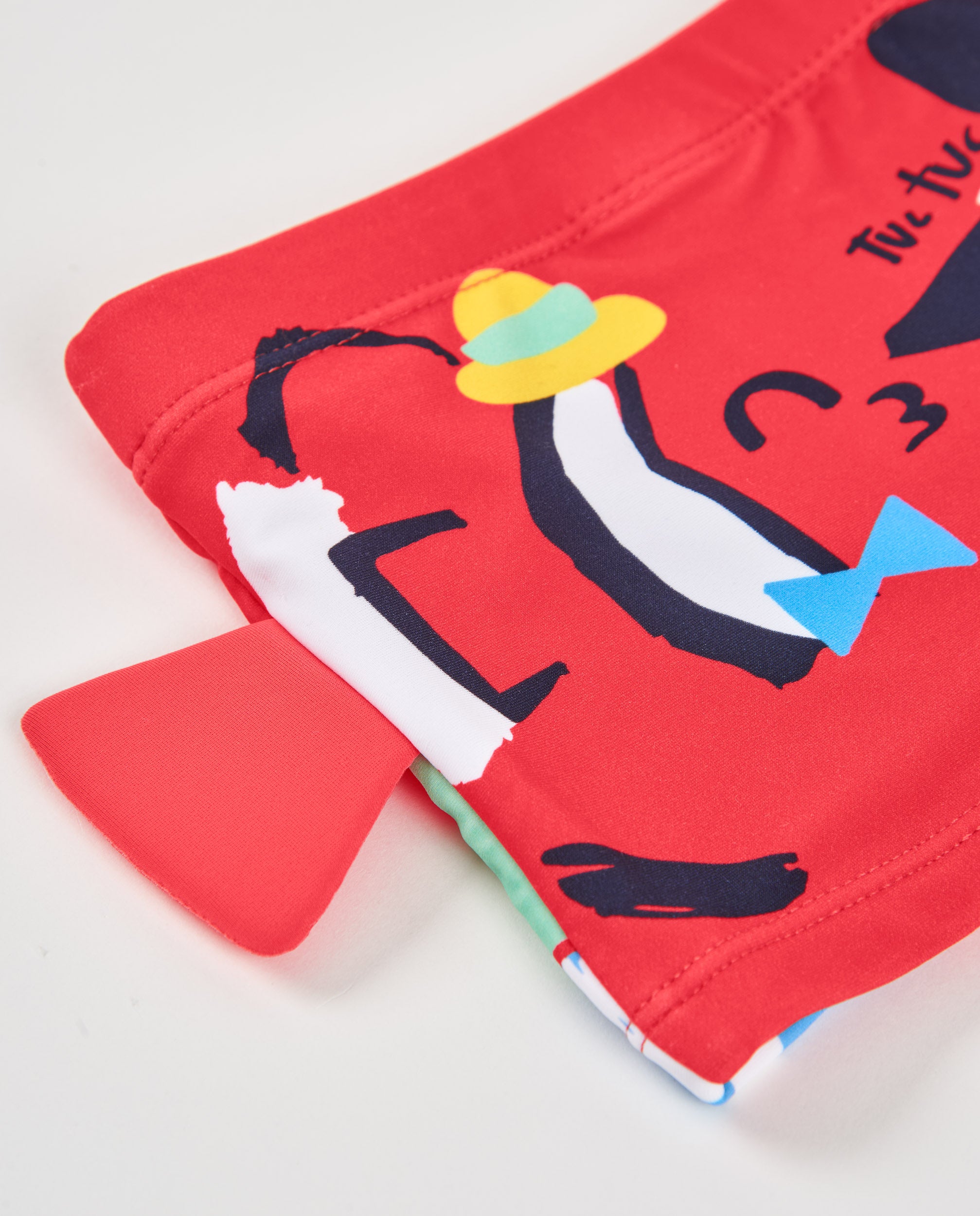 TucTuc Costumi Boxer Mare Bambino Rosso 4 Anni Pesci