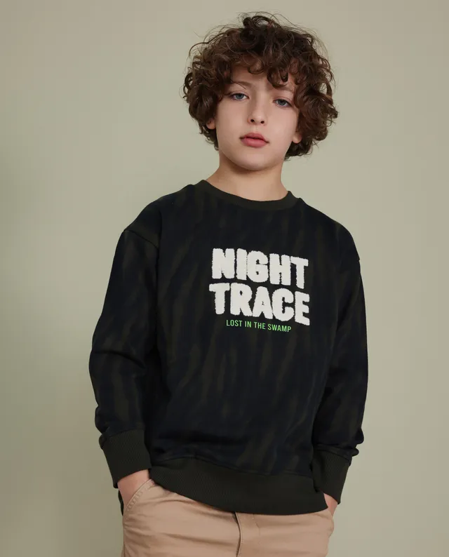 TucTuc Felpe Felpa Verde Militare Cotone 4-16 Anni
