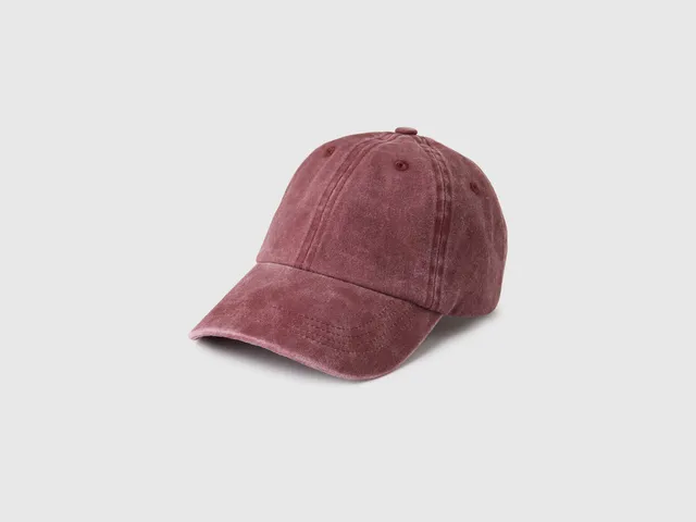United Colors of Benetton Vintage-effect baseball hat cappello cotone