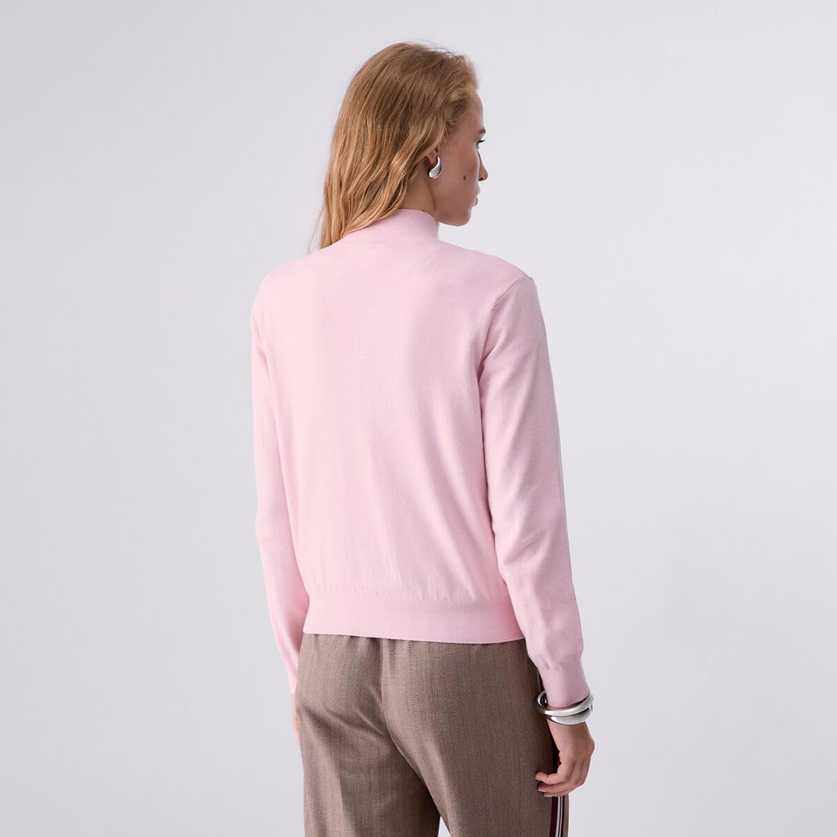 Liu Jo Cardigan Zip Donna L Maglia Tasche Logo Polsino