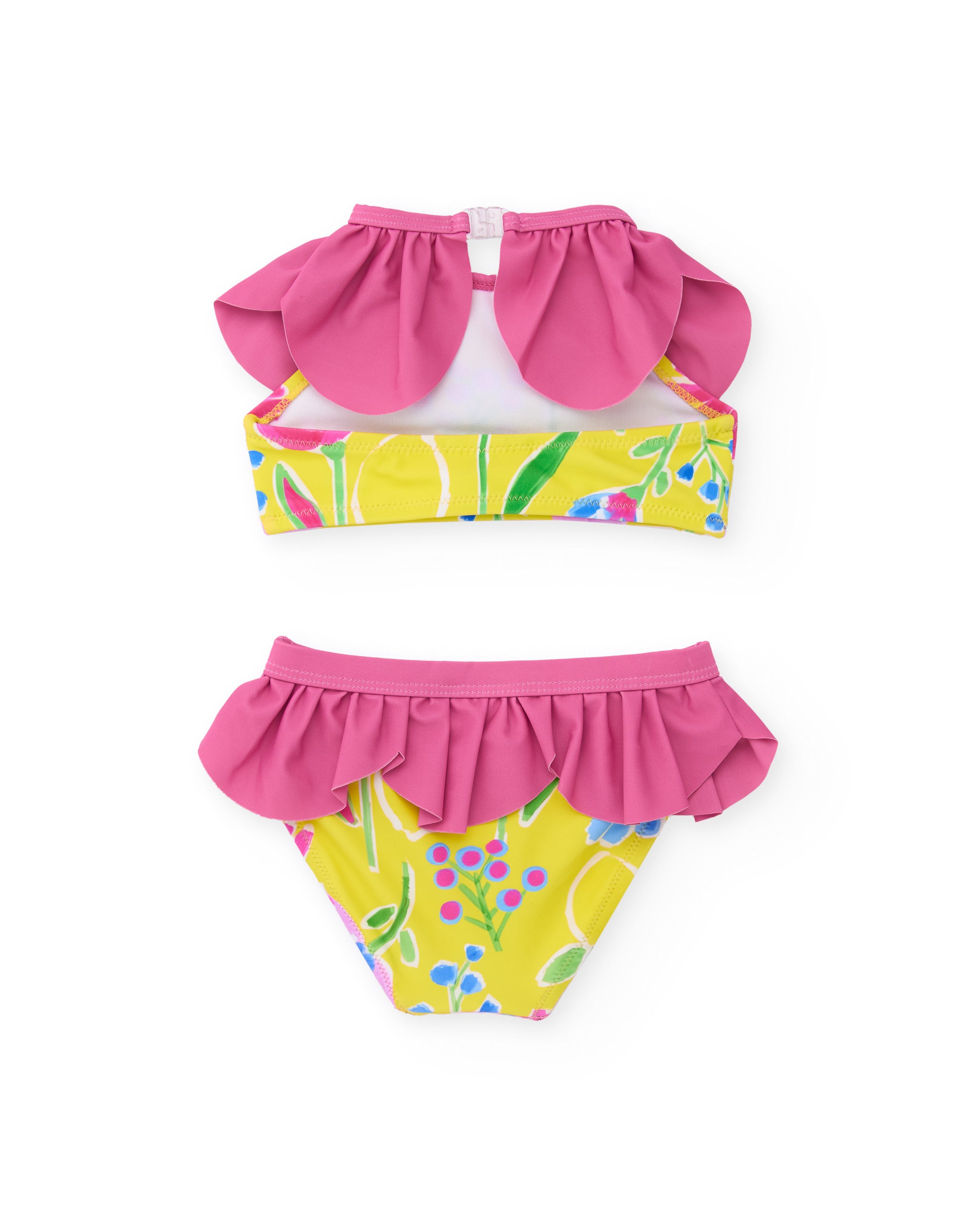 TucTuc Costumi Da Bagno bikini bambina giallo volant fiori