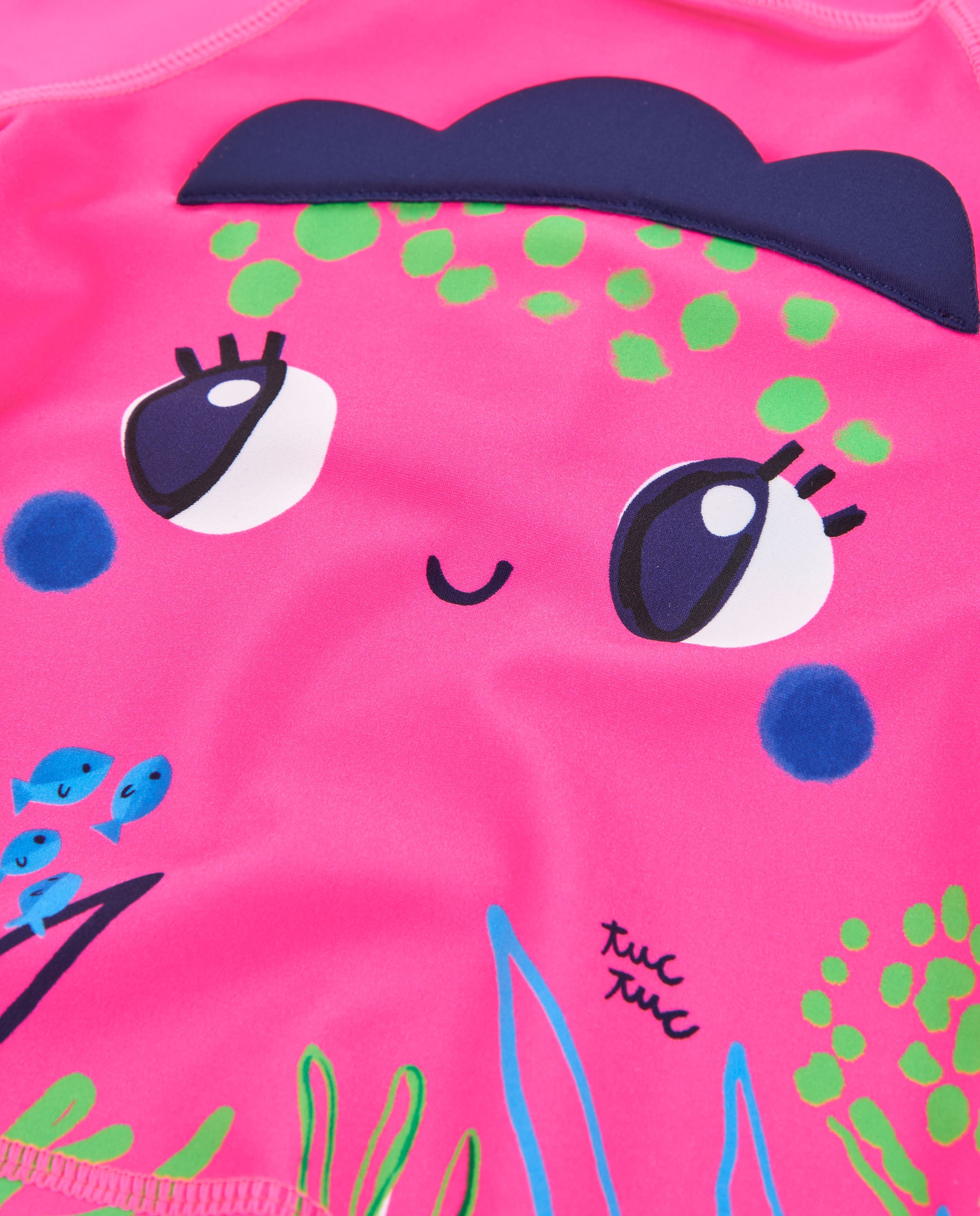 TucTuc Magliette maglietta mare bambina fucsia UPF 50+