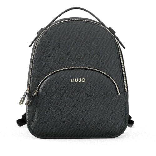 Liu Jo AF6209 E1137 zaino nero ecopelle backpack M