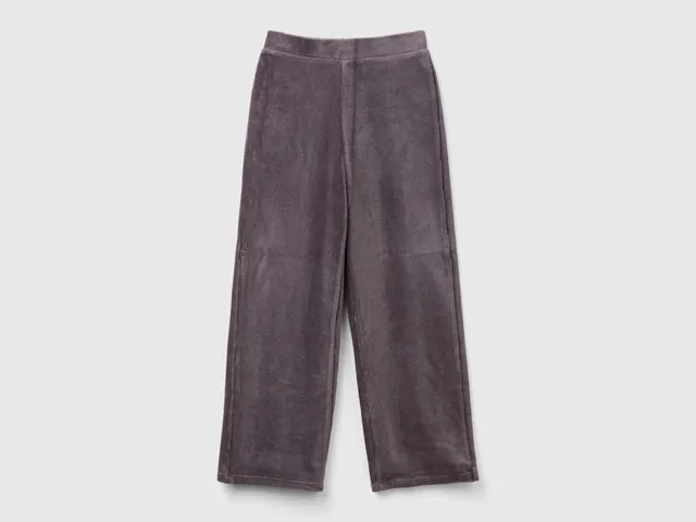 United Colors of Benetton Pantaloni larghi ciniglia cotone taglia L