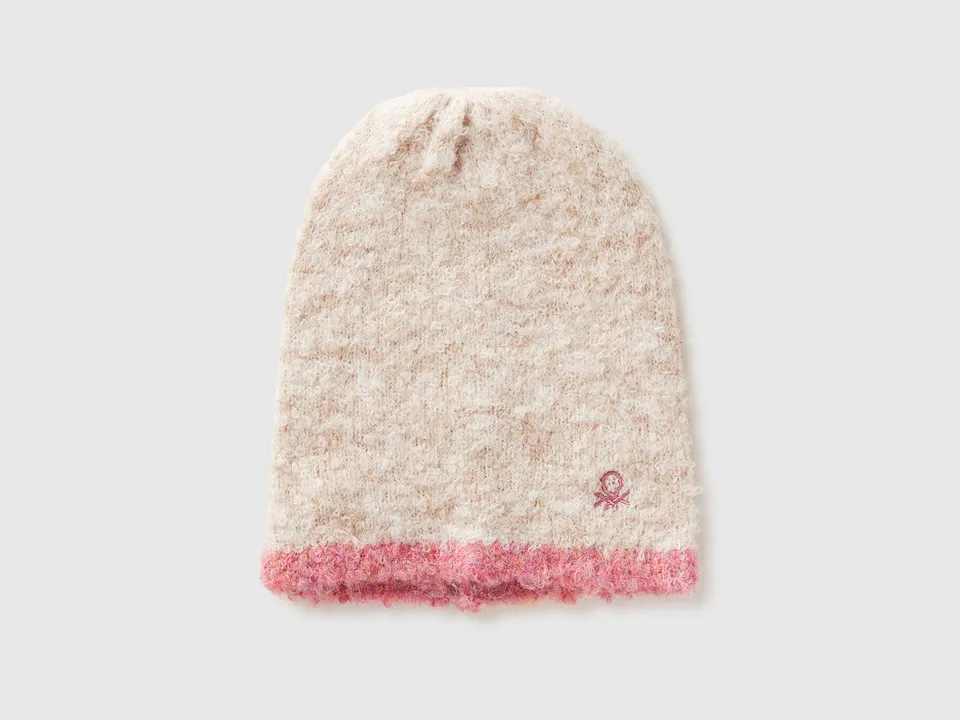 United Colors of Benetton cappello lana bordo contrasto S-L