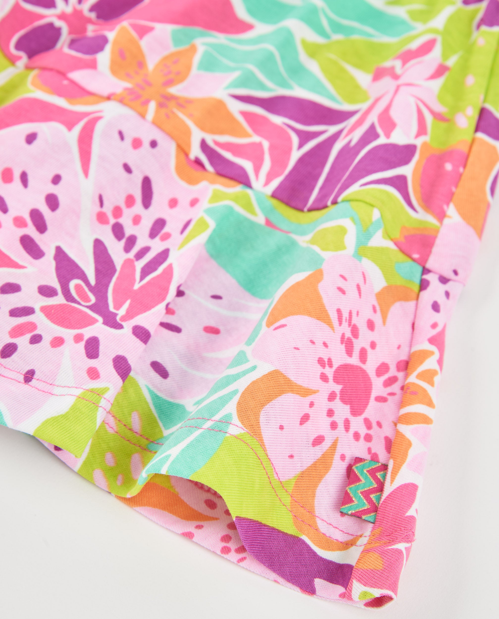 TucTuc Gonne gonna maglia bambina rosa stampa fiori
