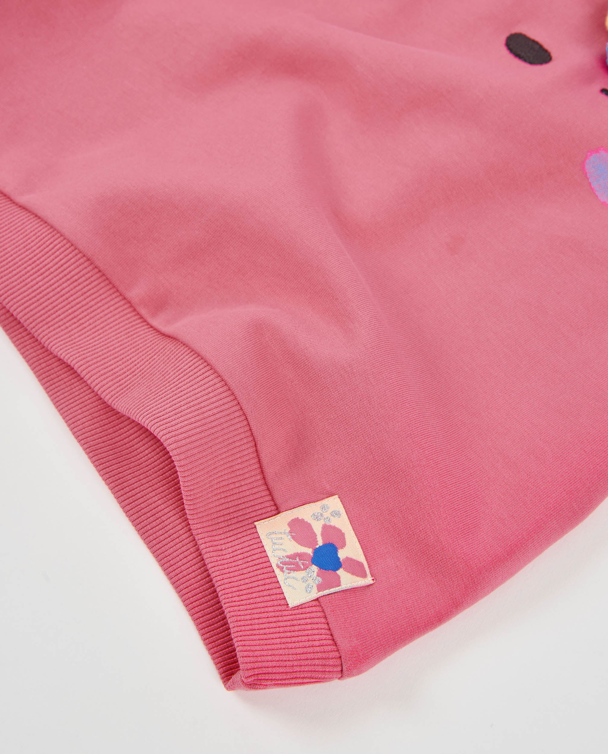TucTuc Vestiti Vestito Felpa Rosa Bambina Caldo