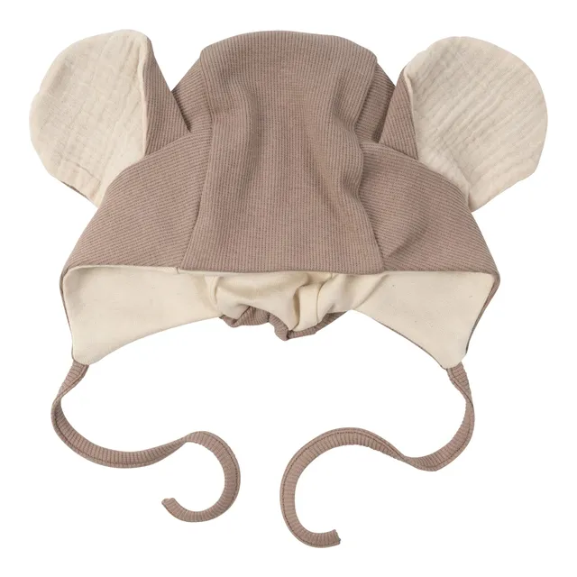 Woolly Organic Baby Hats Hat Mouse Ears SS26 cotone elastic