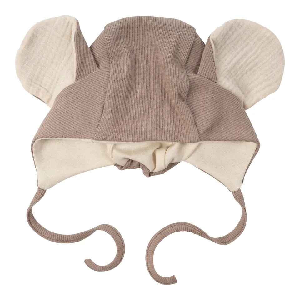 Woolly Organic Baby Hats Hat Mouse Ears SS26 cotone elastic