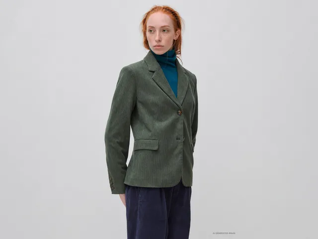 United Colors of Benetton Blazer velluto monopetto giacca taglia 42