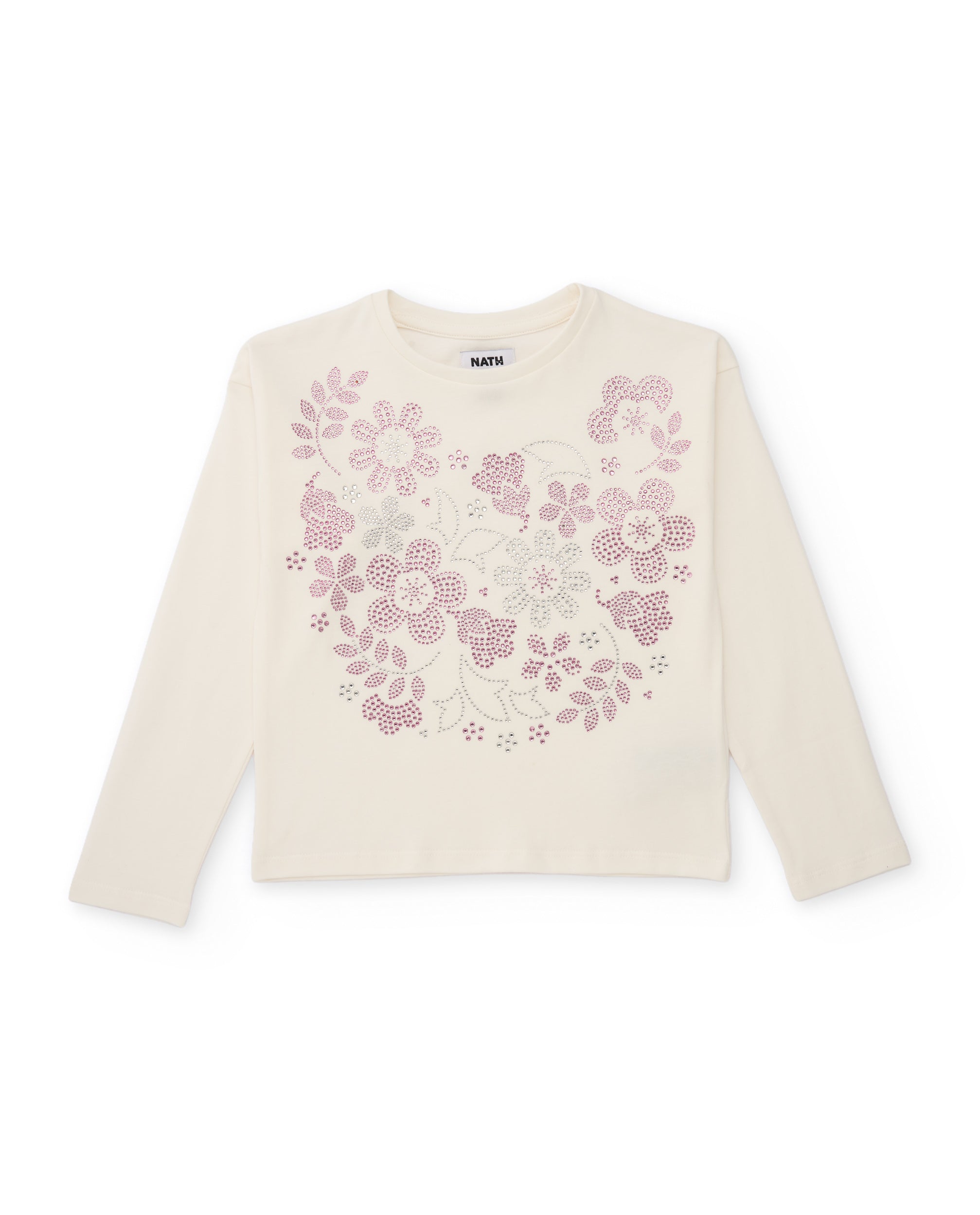 TucTuc Magliette T-shirt bambina maglia bianca floreale