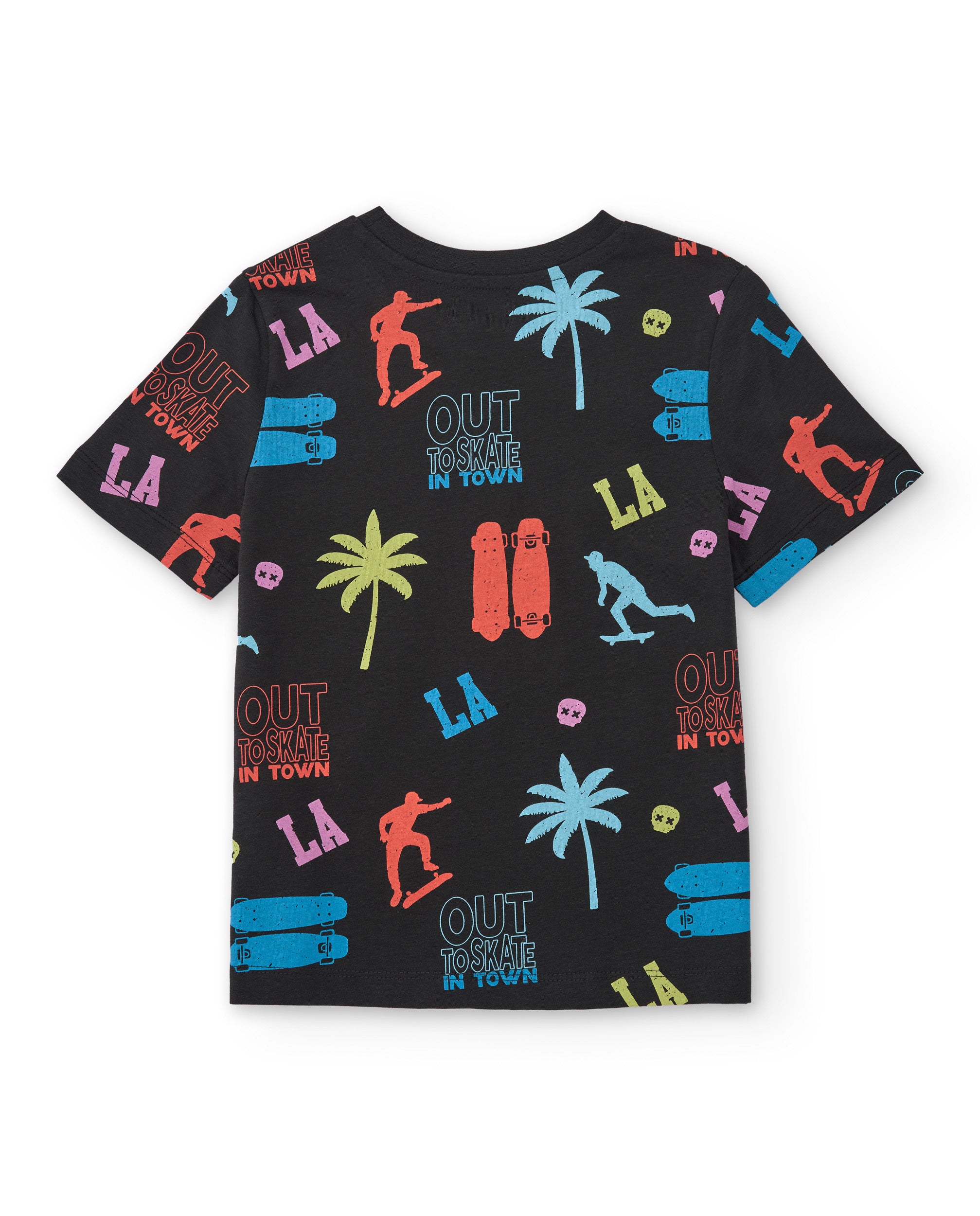 TucTuc Completi bambino nero skate t-shirt e bermuda