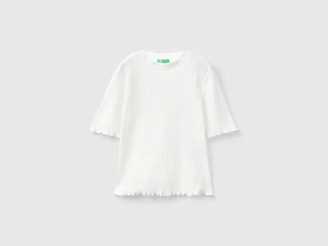 United Colors of Benetton t-shirt collo alto cotone taglia S