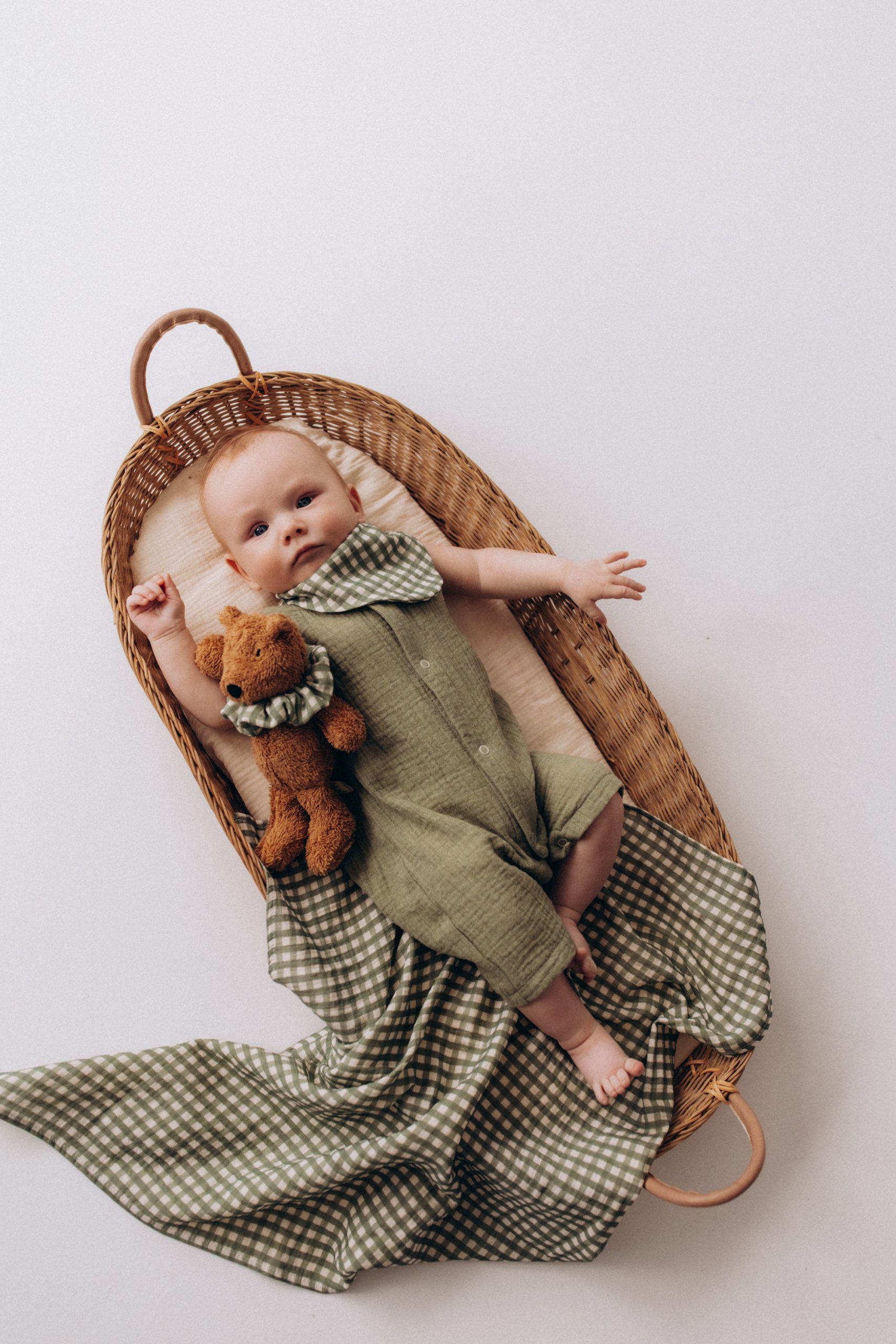 Woolly Organic Romper GOTS SS27 pagliaccetto mussola cotone