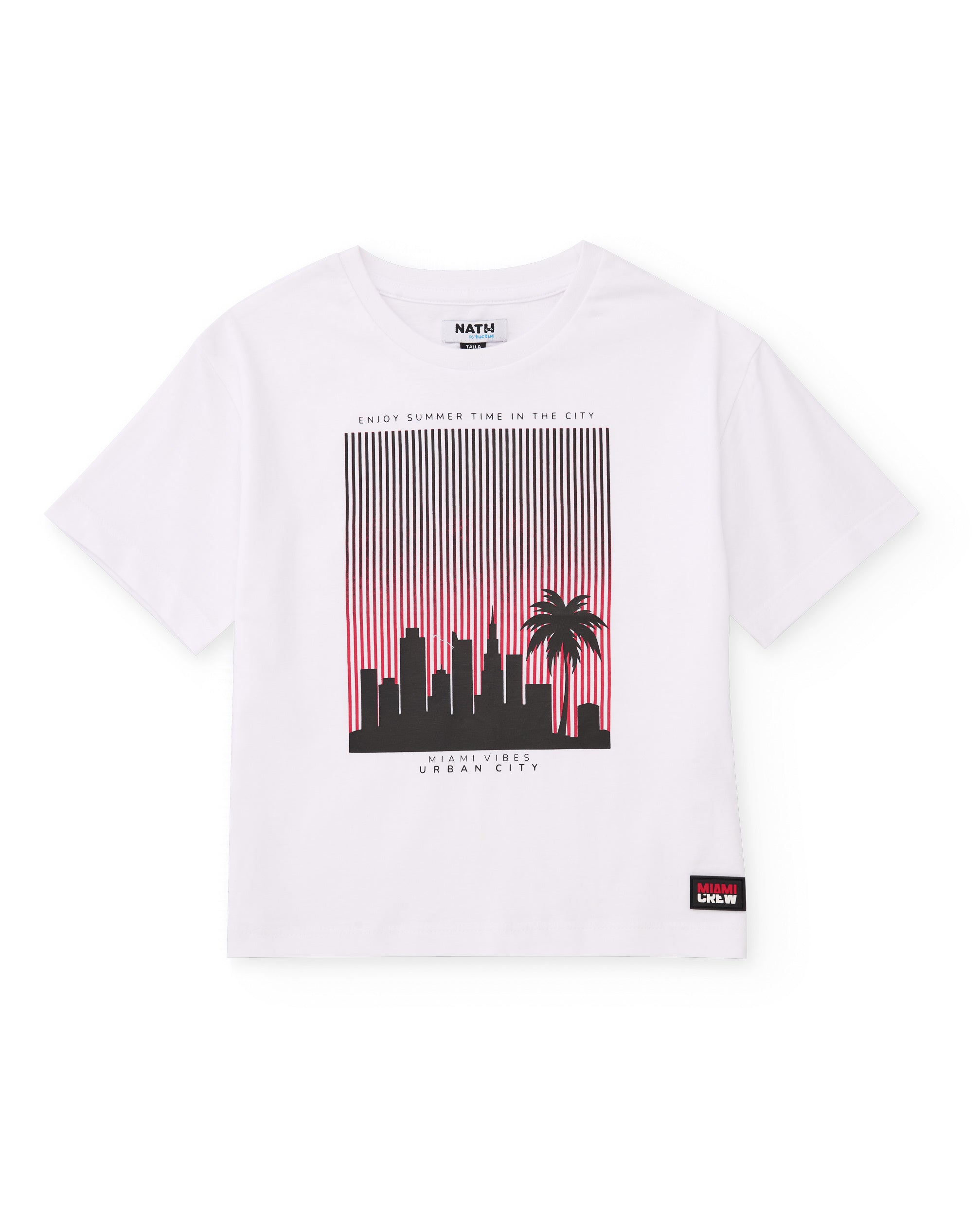 TucTuc Magliette t-shirt bambino bianca stampa città