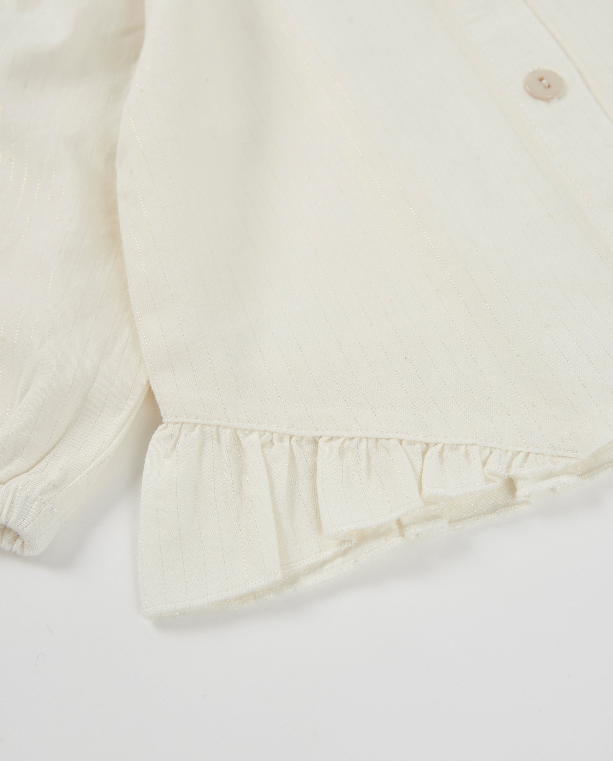 TucTuc Camicette blusa bambina crudo volant ricamo