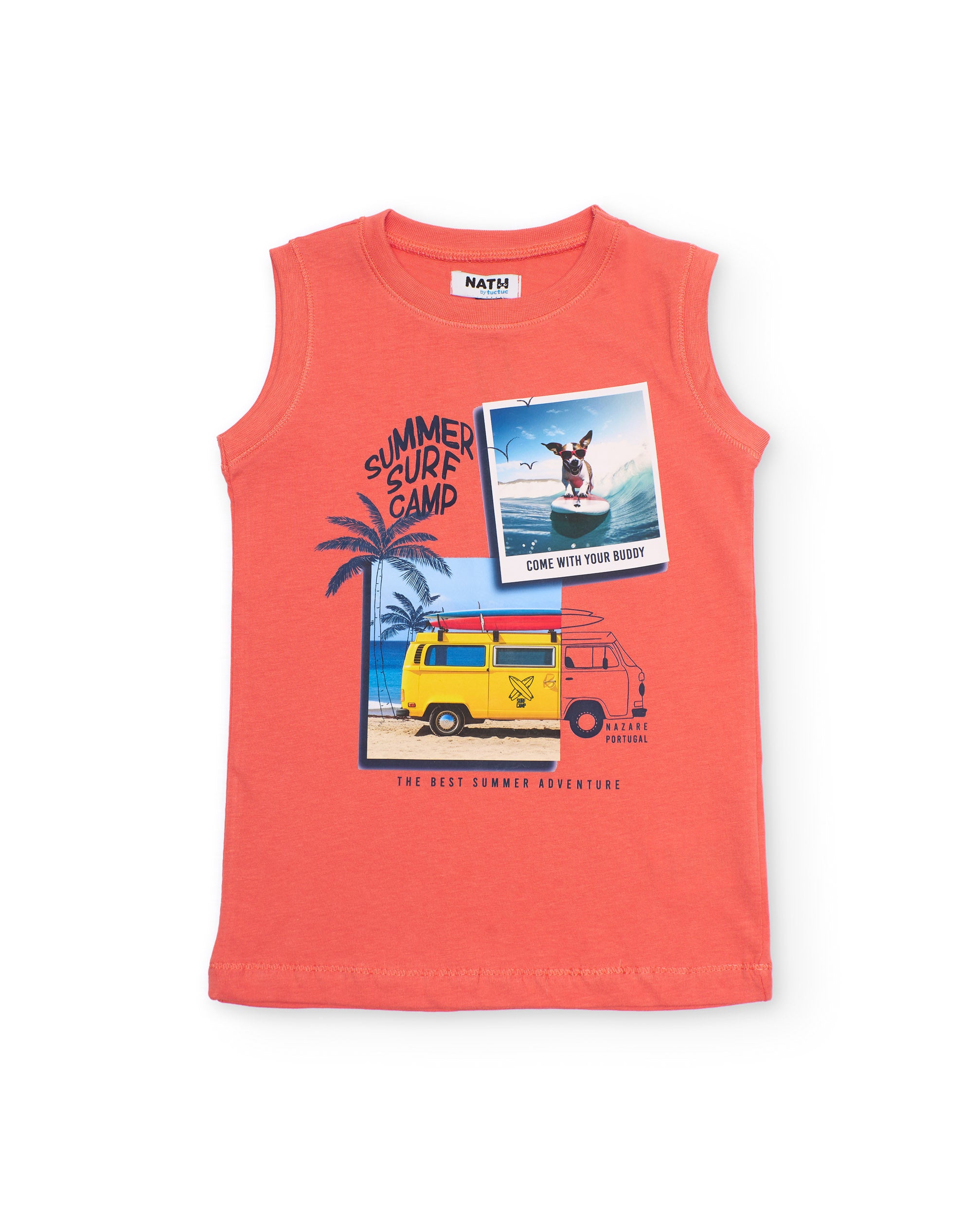 TucTuc Magliette arancione t-shirt bambino 8 anni surf