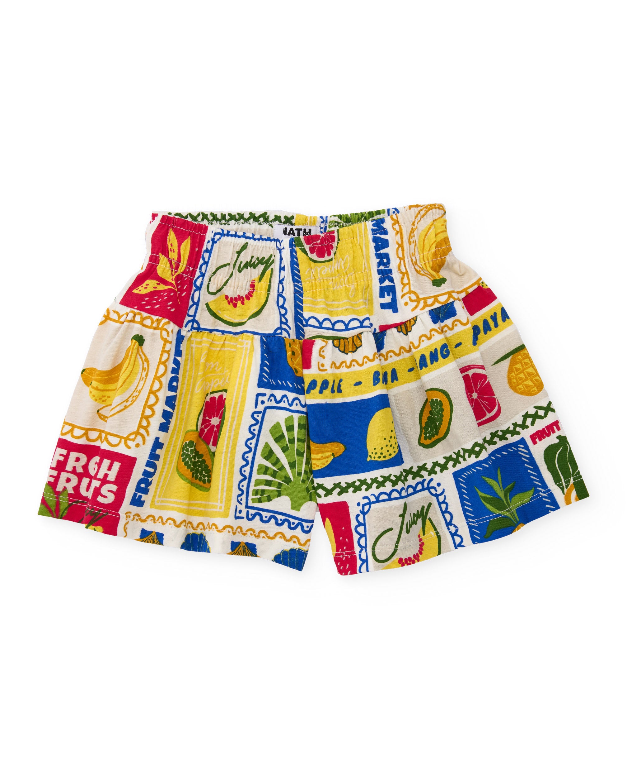 TucTuc Completi set blusa short beige frutta maniche sbuffo