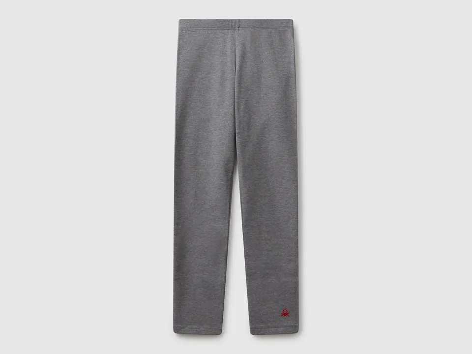Benetton Trousers Leggings elasticizzati cotone con logo