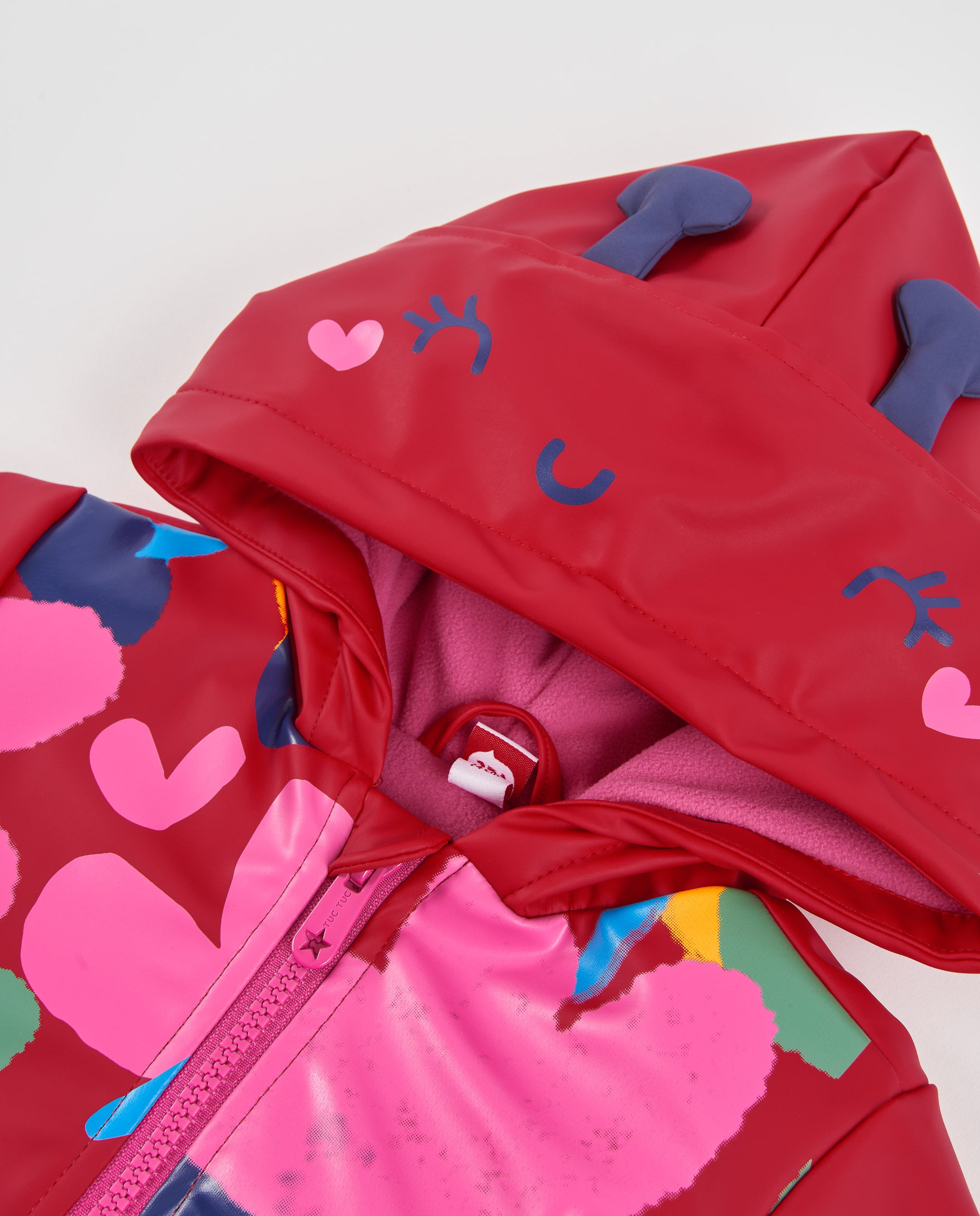 TucTuc Cappotti impermeabile bimba rosso coccinella