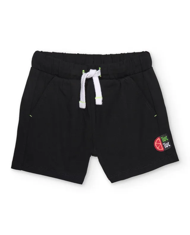 TucTuc Bermuda bermuda bambino nero cotone coulisse