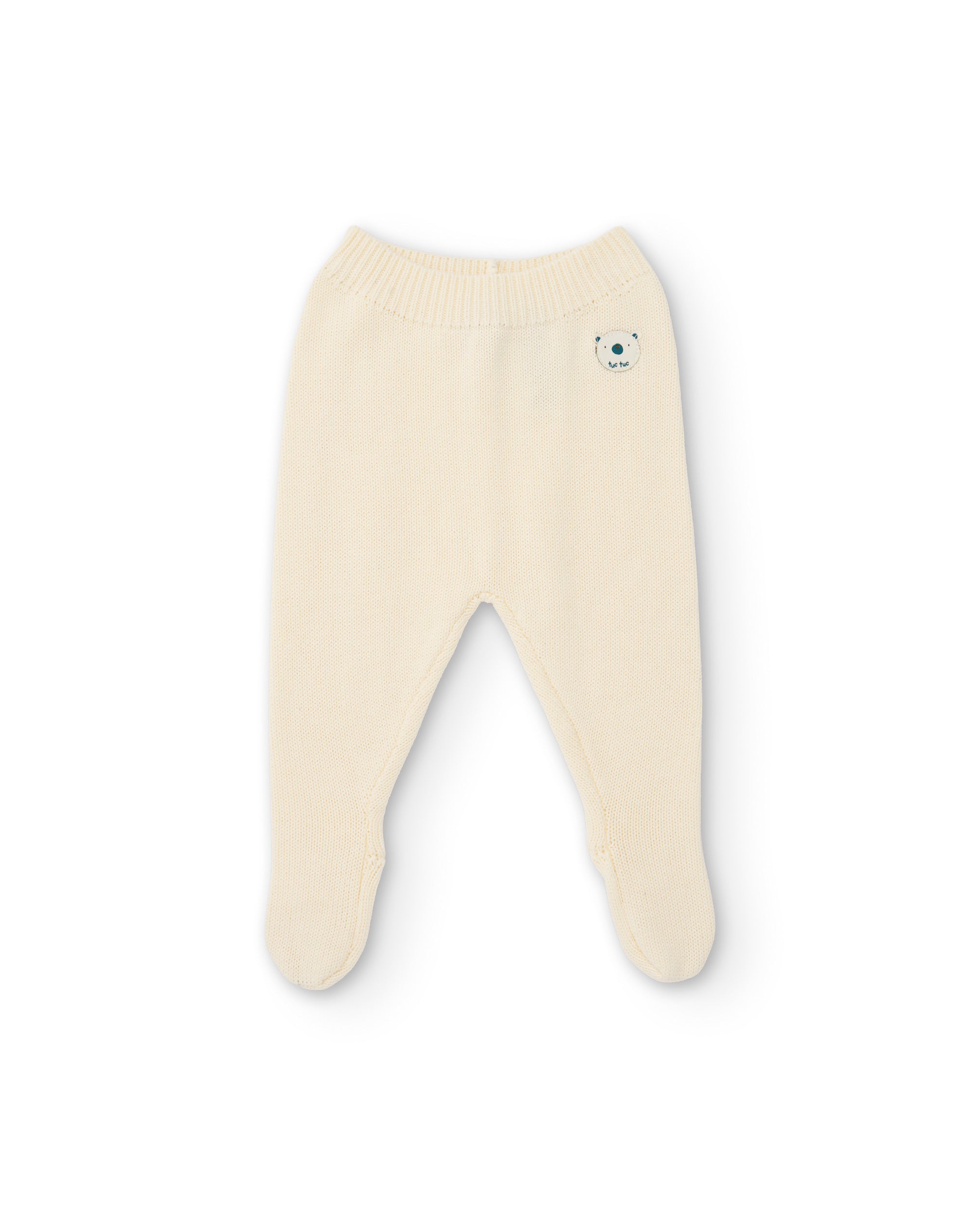 TucTuc Completi Felpa Crudo Neonato Orso Cotone Piedini