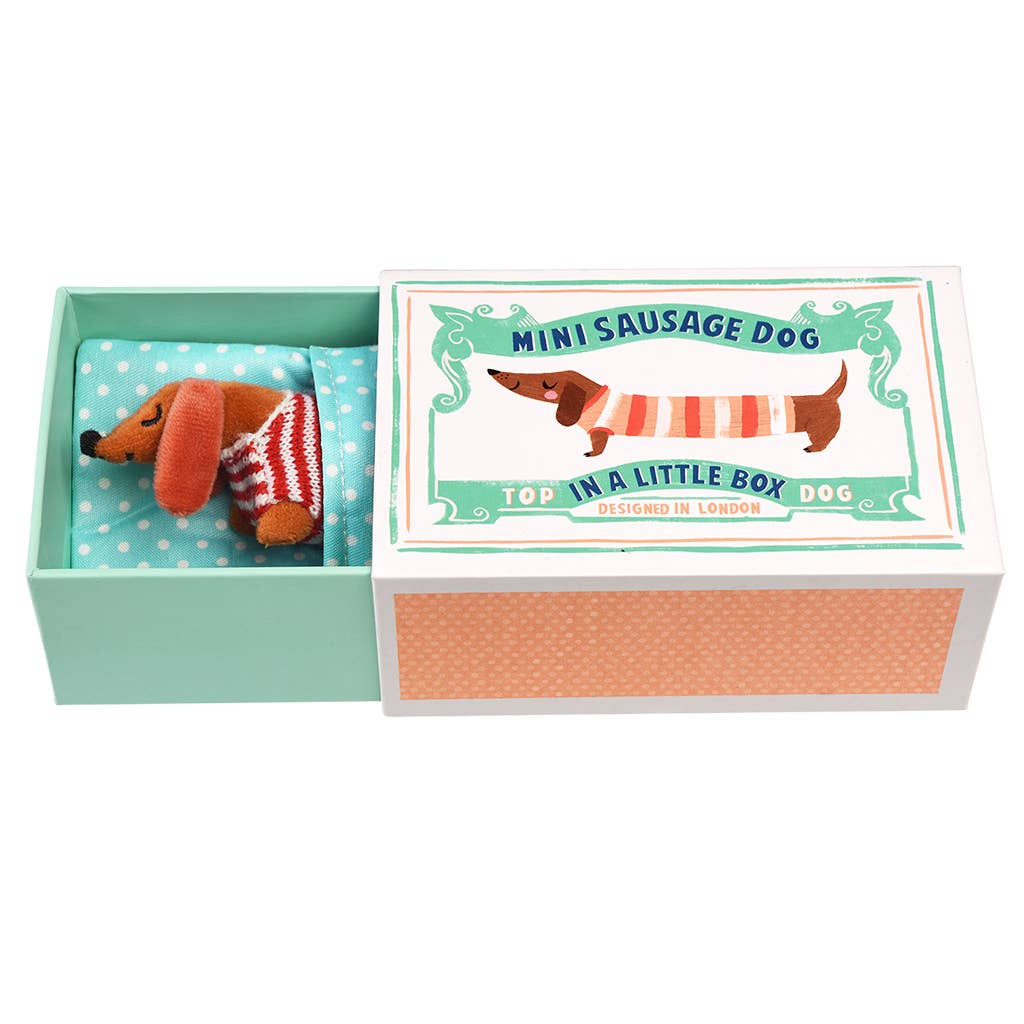 Rex London mini peluche bassotto in scatola 11,5 cm