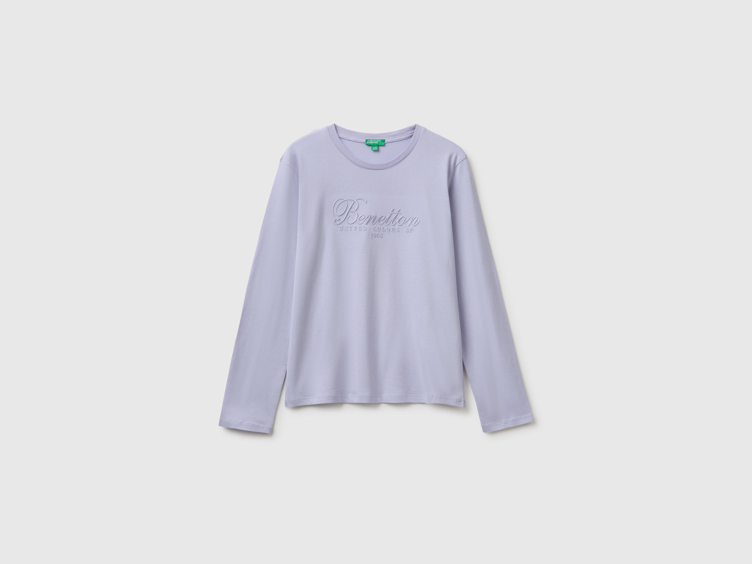 United Colors of Benetton t-shirt ricamo maglietta maniche lunghe