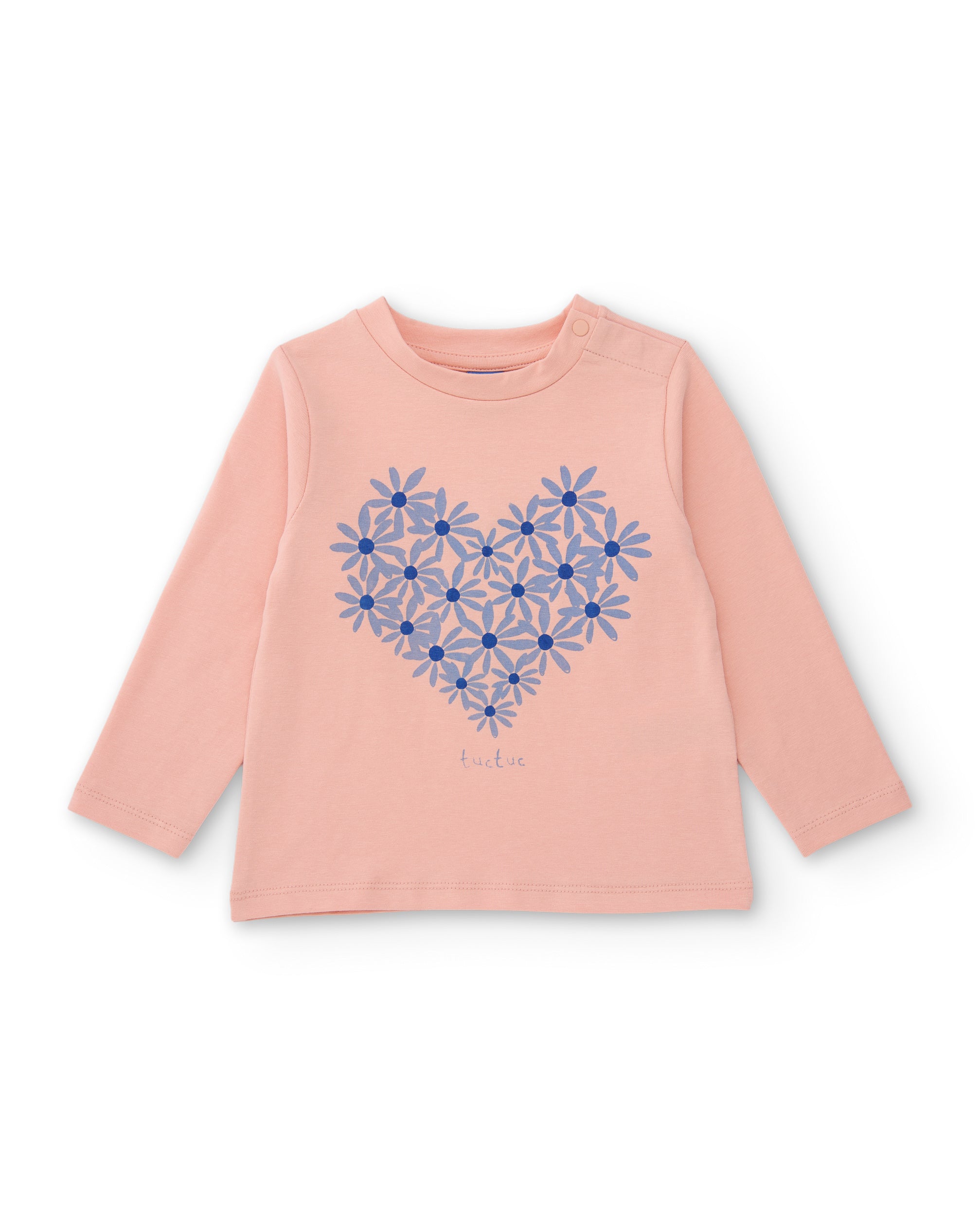 TucTuc Magliette Maglia Bambina Maniche Lunghe Rosa Chiaro