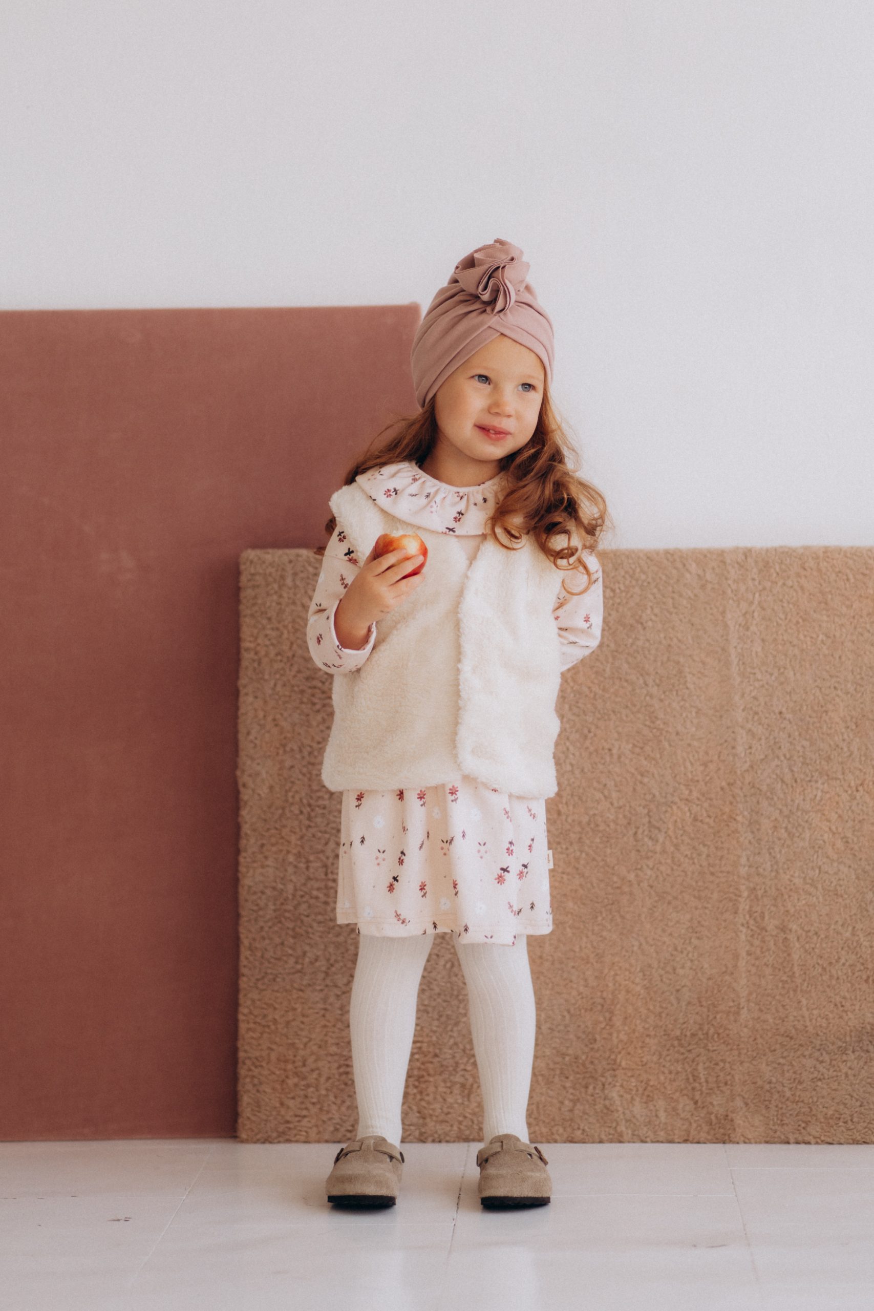 Woolly Organic Basic Rib Tights collant bimba cotone