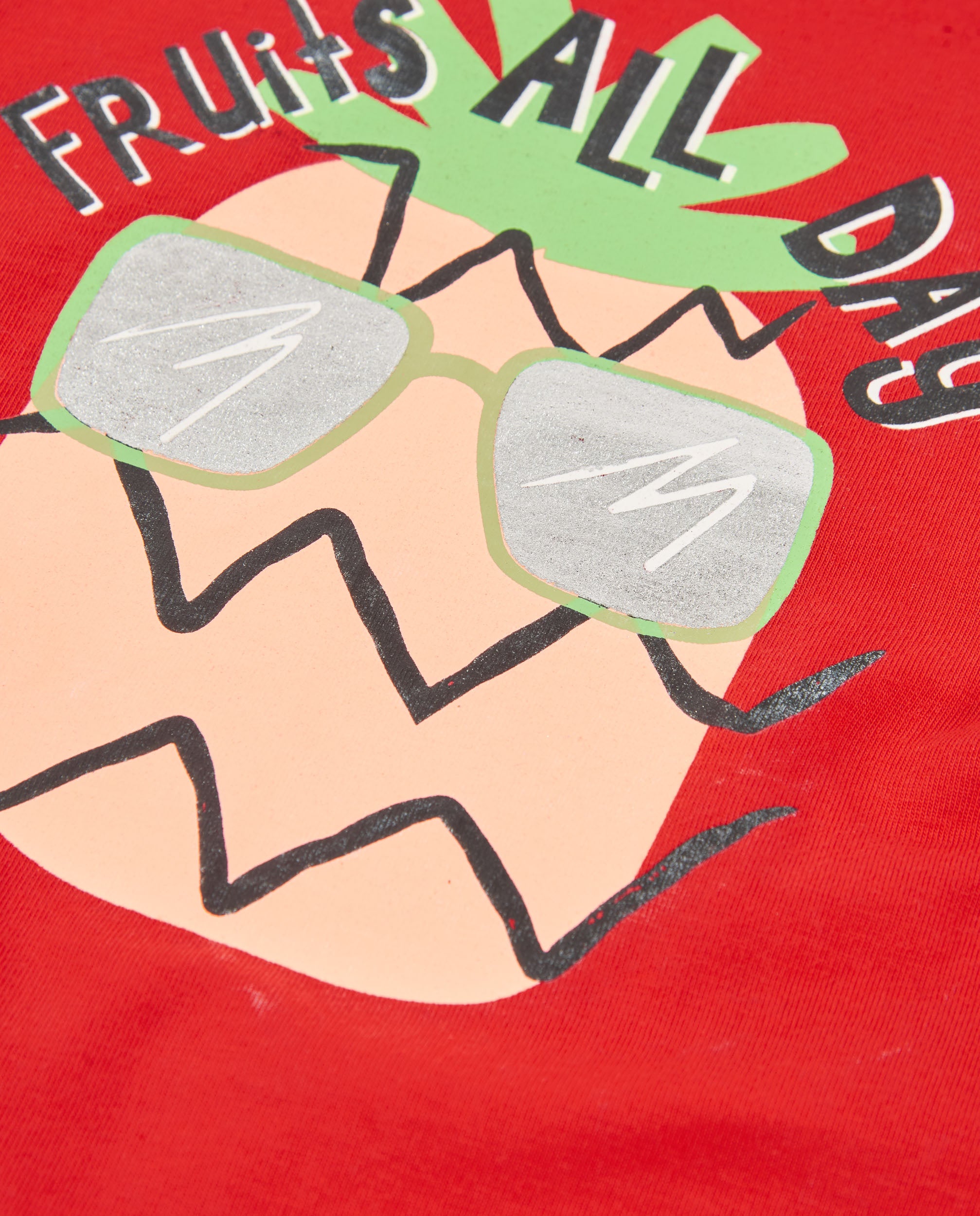 TucTuc Magliette T-shirt bambino ananas rossa cotone