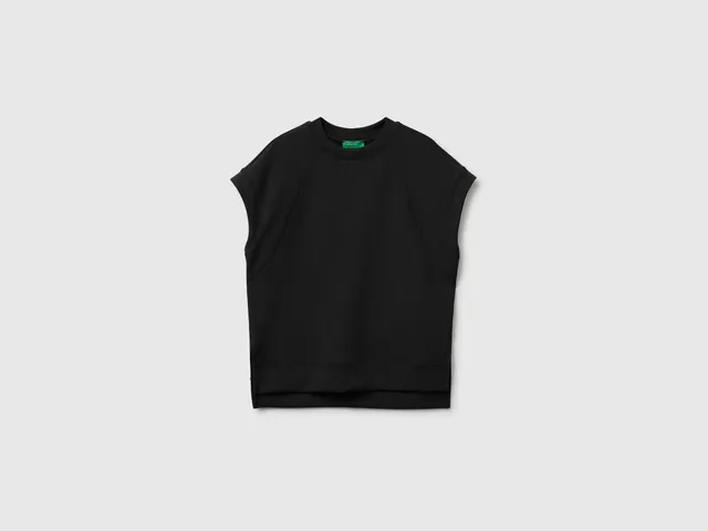 United Colors of Benetton Flowing top slits maglia M modale spacchi