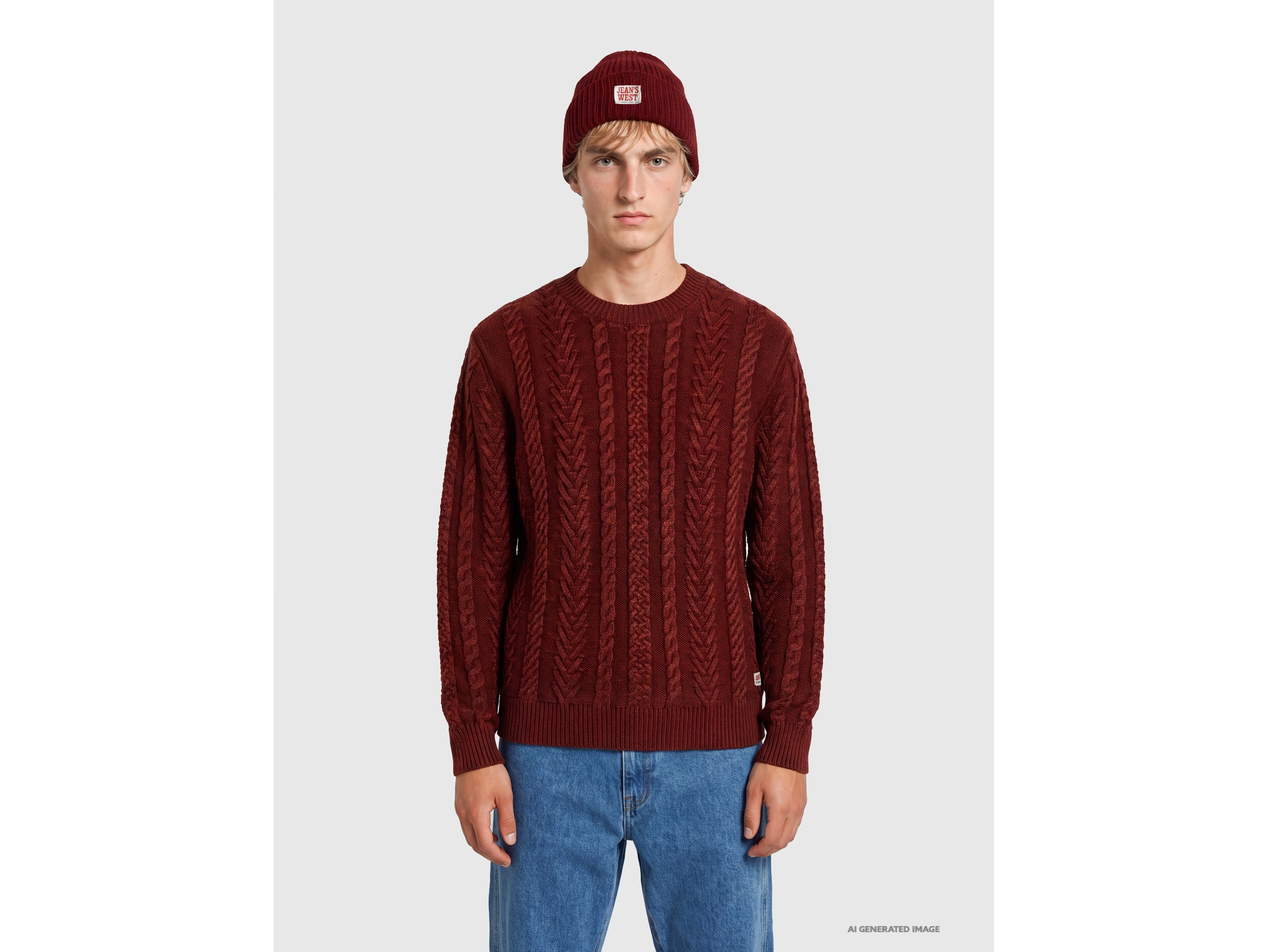 United Colors of Benetton maglione trecce lana taglia S
