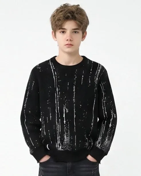 Sottosopra Pullover Striature Duca Homme Maglia Bianco 12 Anni