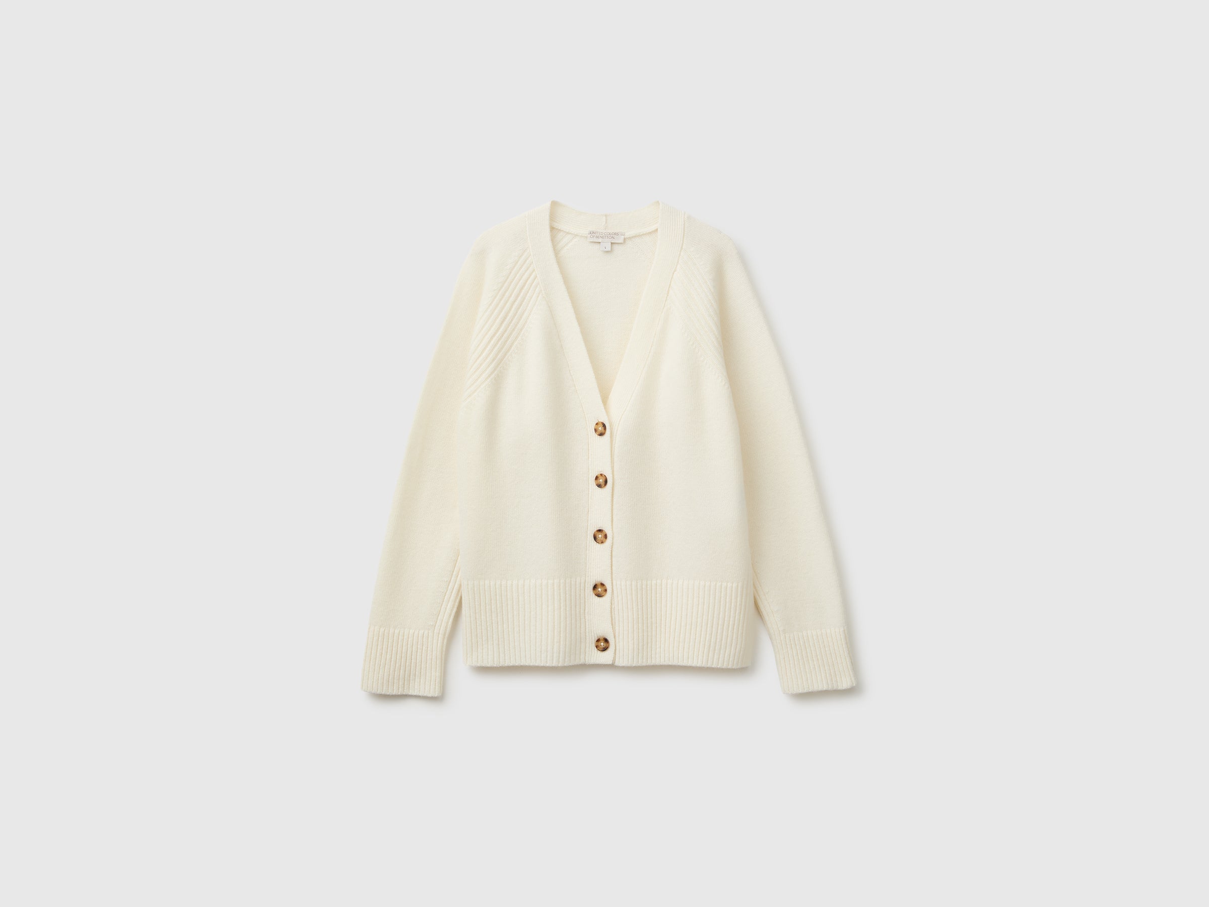 United Colors of Benetton Cardigan Lana Scollo V Oversize