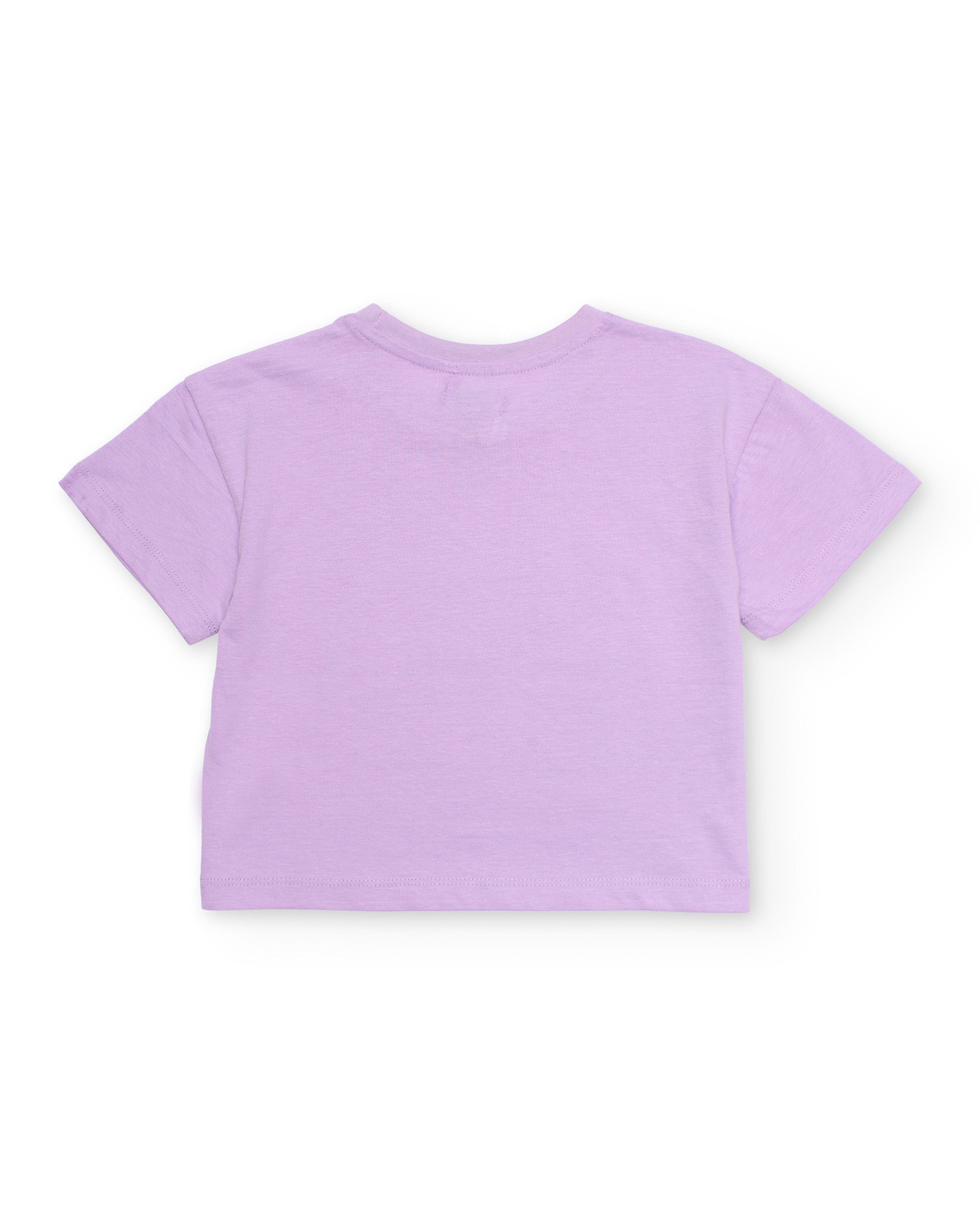 TucTuc Magliette t-shirt bambina lilla stampa palme