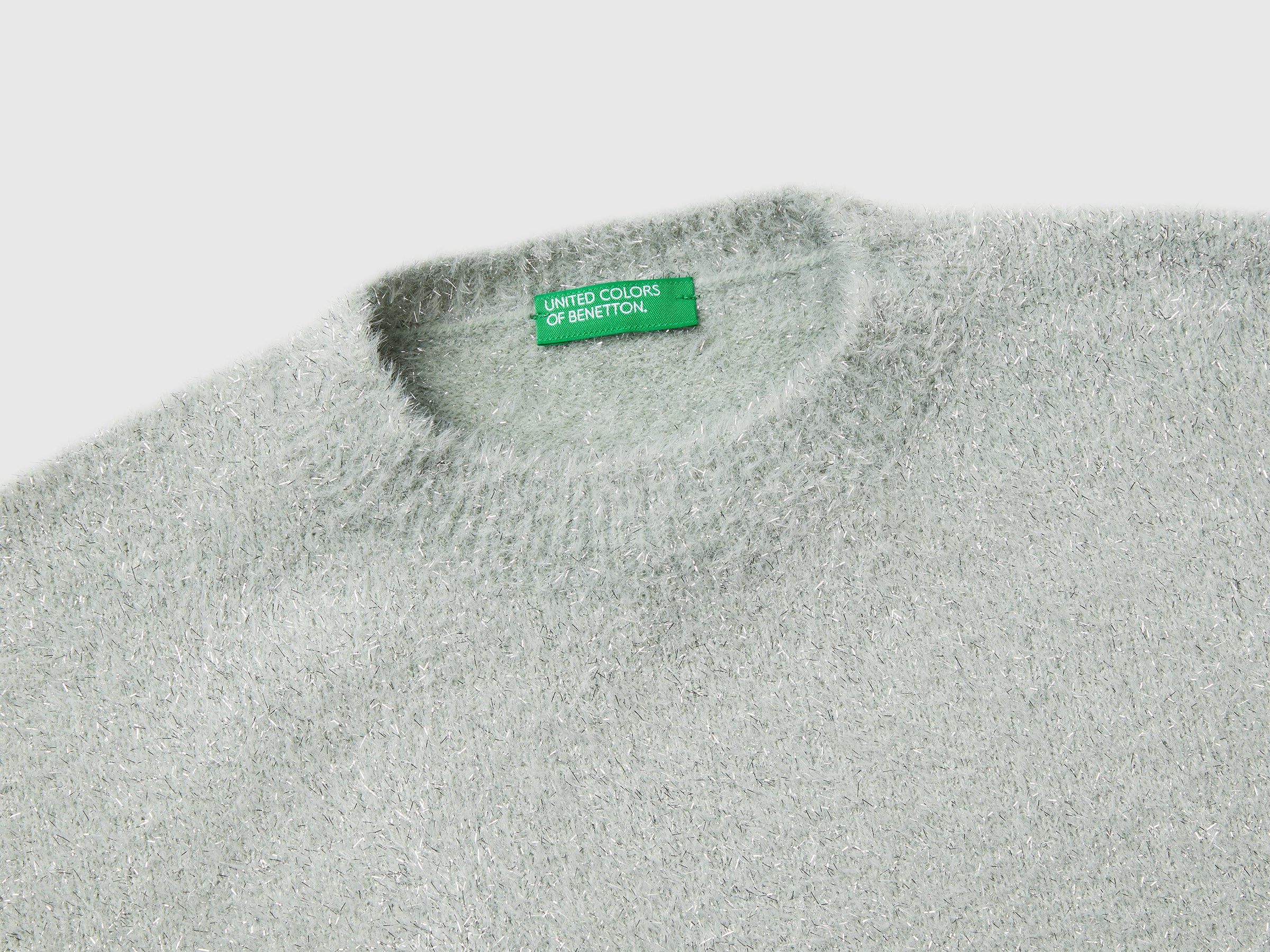 United Colors of Benetton Sweater maglione lurex girocollo