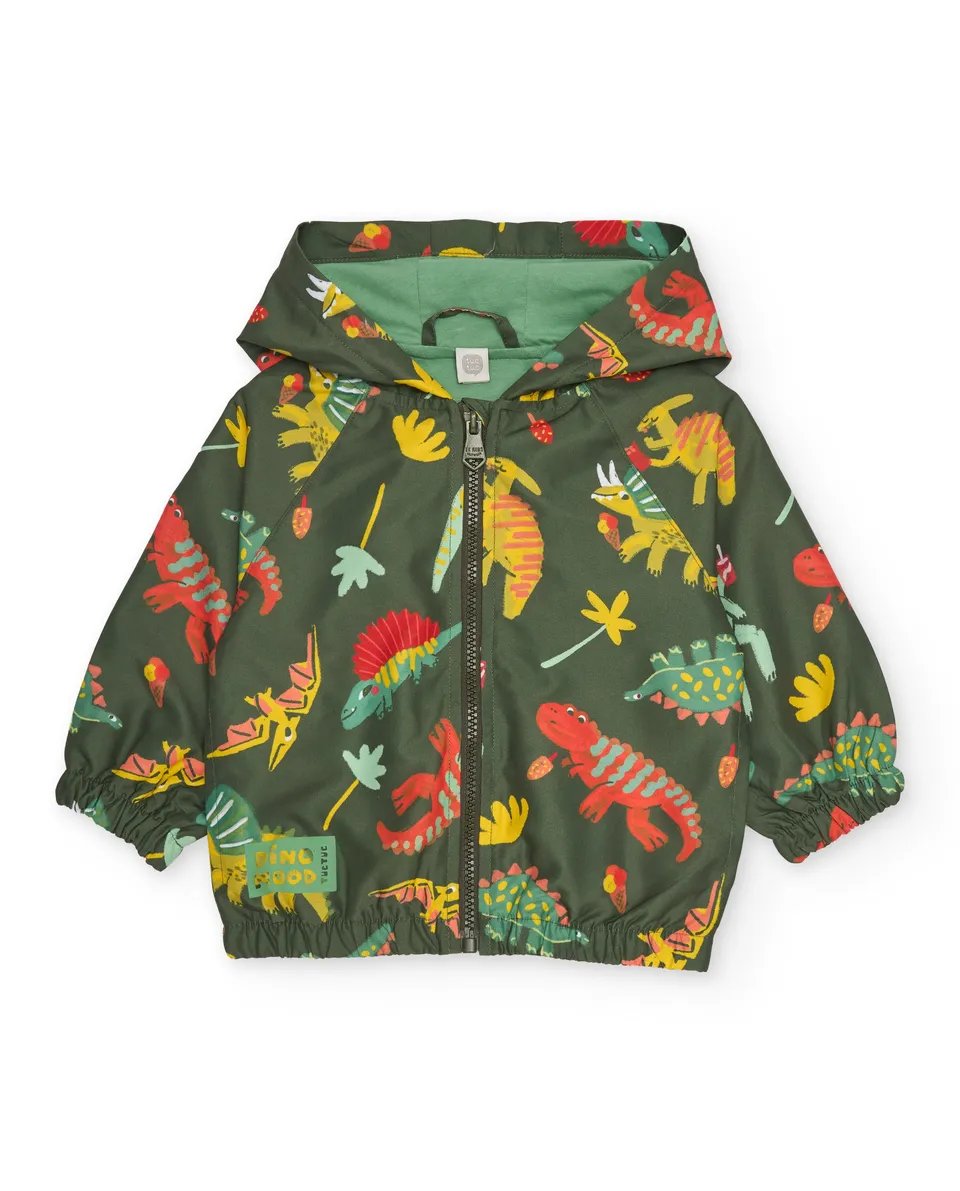 TucTuc Giacche Giacca bambino verde dinosauri mezza stagione