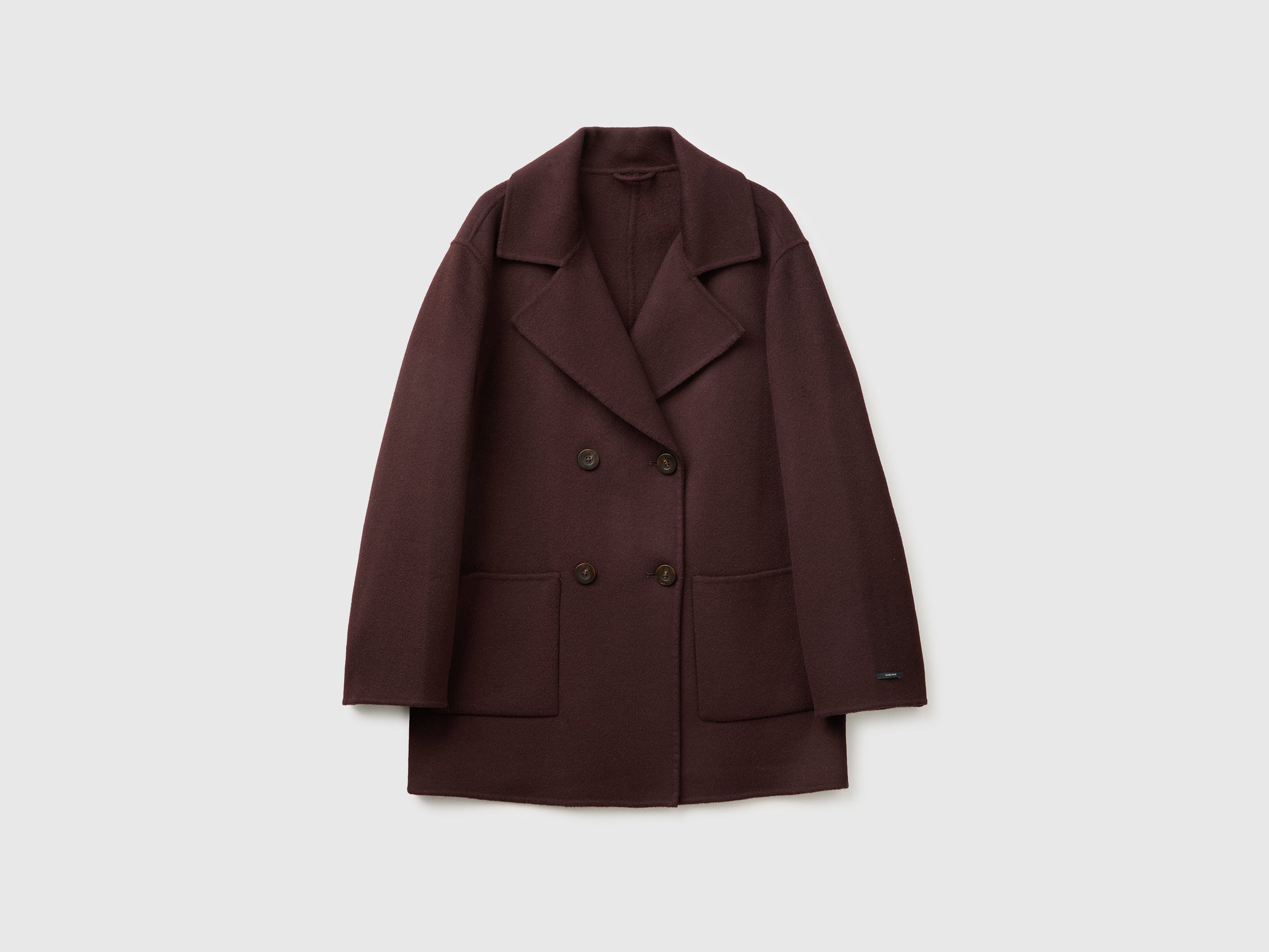 United Colors of Benetton cappotto doppiopetto lana e cashmere