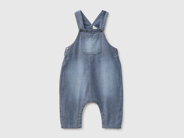 United Colors of Benetton Salopette neonato chambray cotone