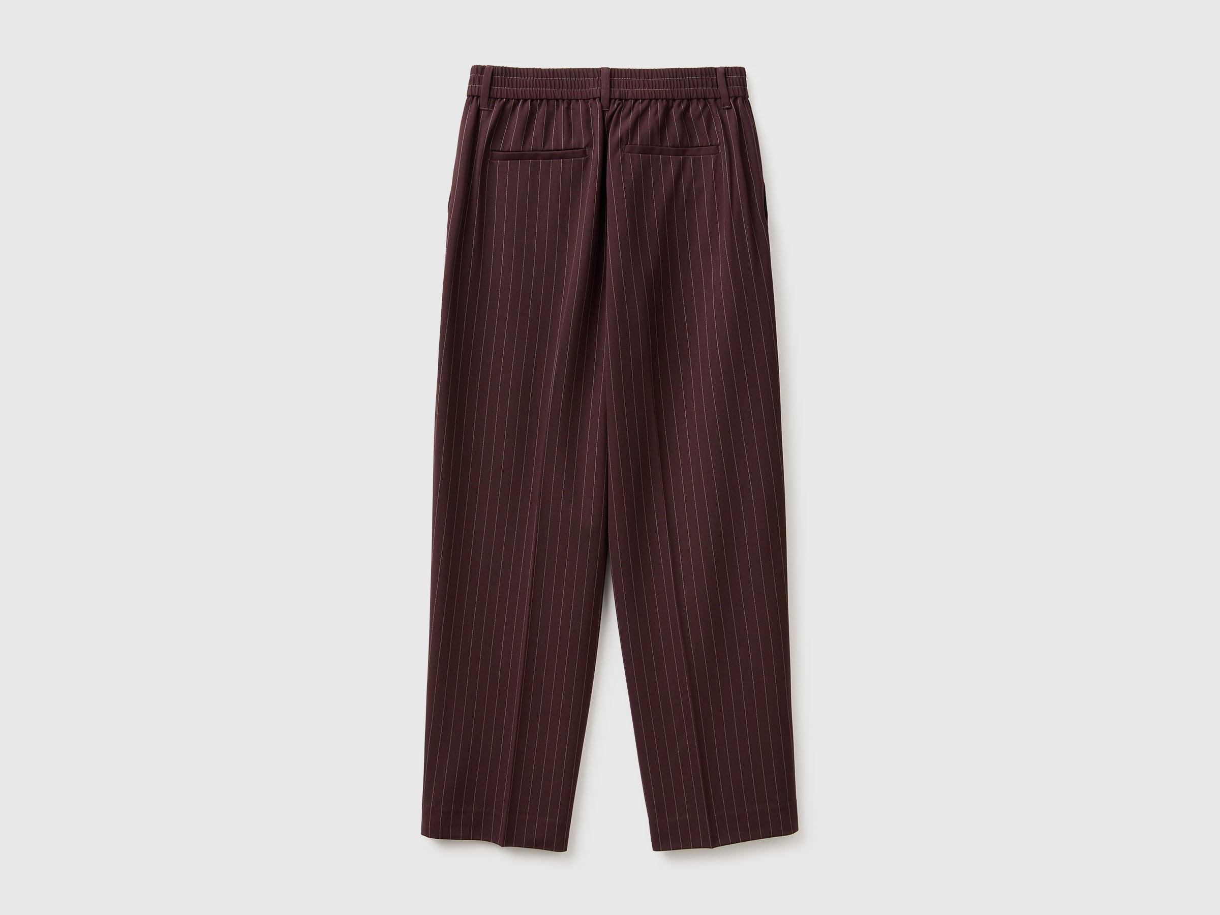 United Colors of Benetton Trousers Pantaloni Gessati Carrot-Fit Viscosa