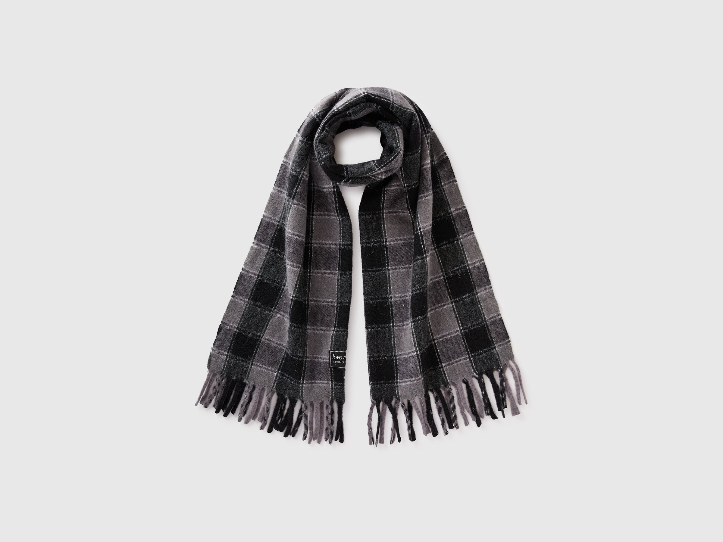 United Colors of Benetton Accessories sciarpa lana check OS