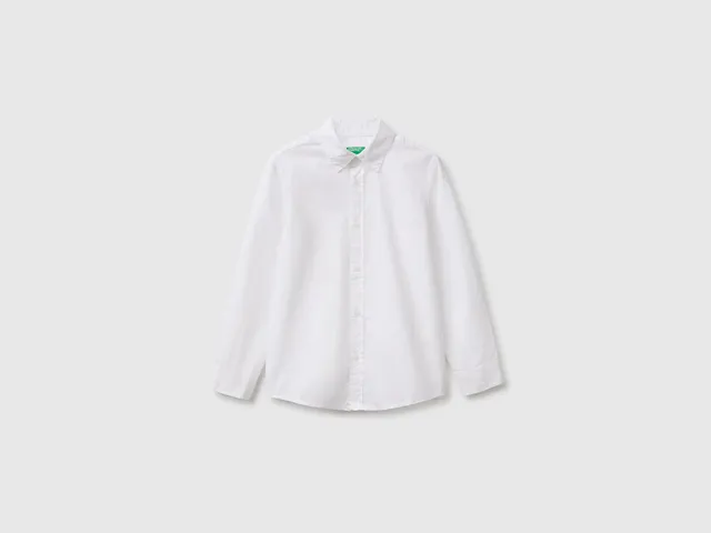 United Colors of Benetton camicia righe cotone maniche lunghe