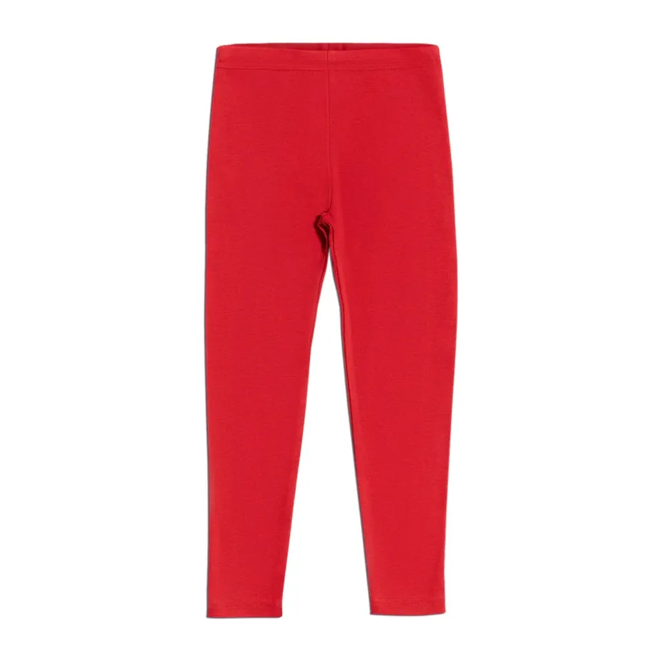 Leela Leggings Rosso bimba cotone bio 86-92 cm