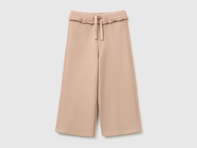 United Colors of Benetton Pantaloni Tuta Bimba Cotone Bio 104 Volant