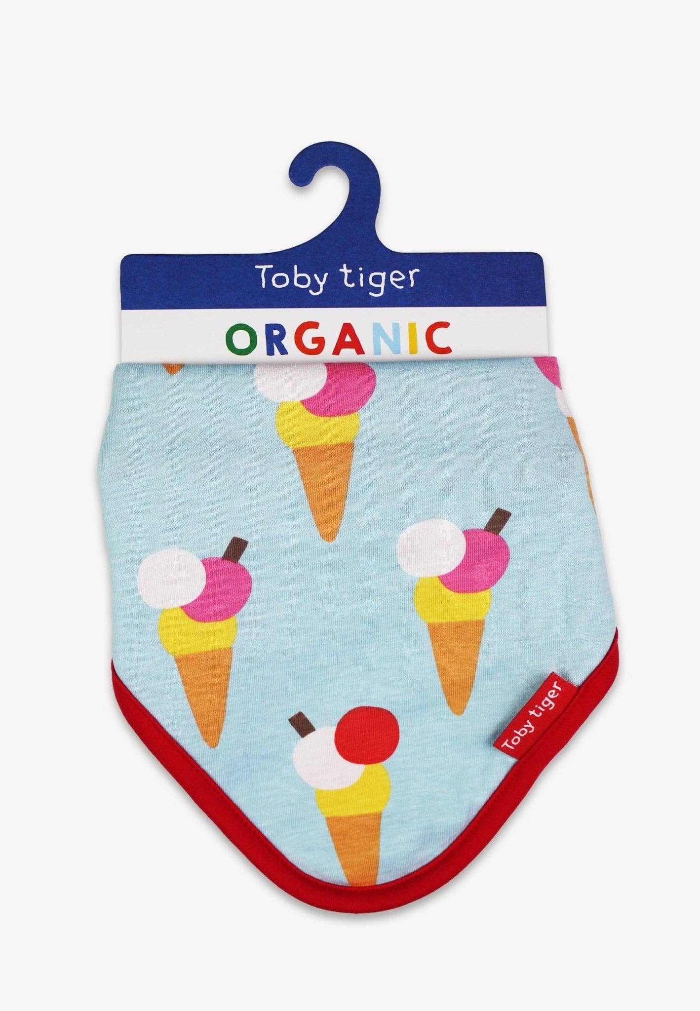 Toby Tiger bavaglino triangolo gelato cotone bio