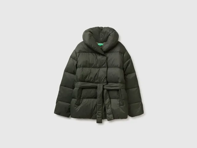 United Colors of Benetton Piumino corto nylon cintura taglia M