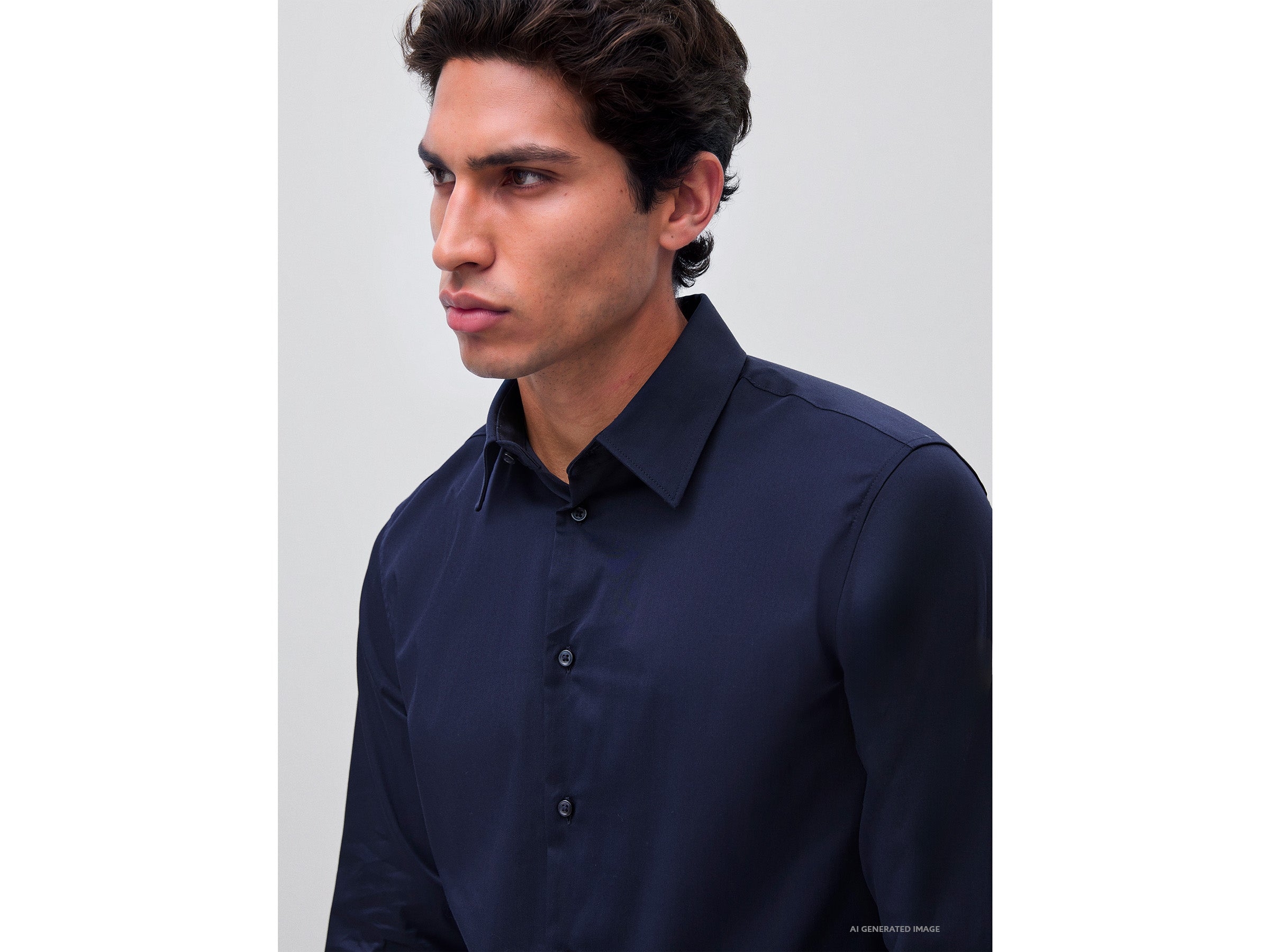 United Colors of Benetton Camicia Slim Fit Cotone Elasticizzato